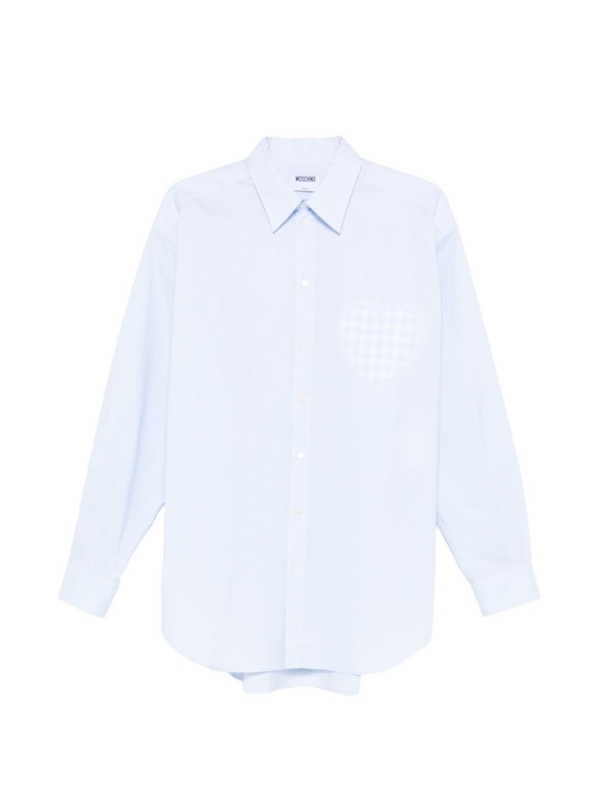 Moschino Silk And Nylon Point Collar Shirt