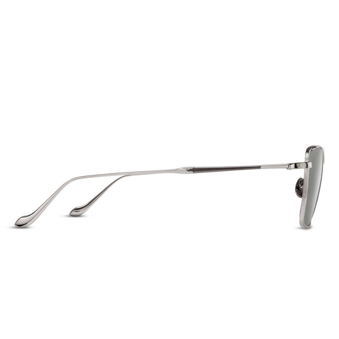 Matsuda M3147.Sg Rectangular Metal Sunglasses With Curved Arms
