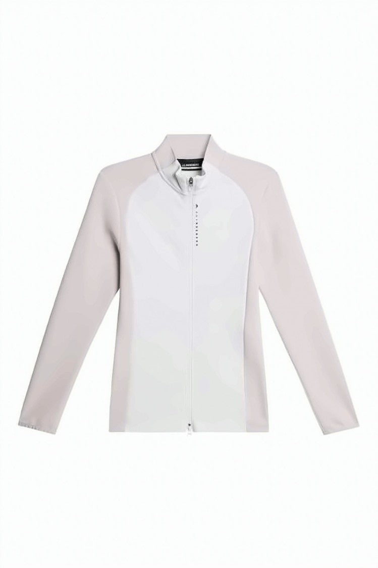 J Lindeberg Smooth Two-Tone Jacket With High Collar