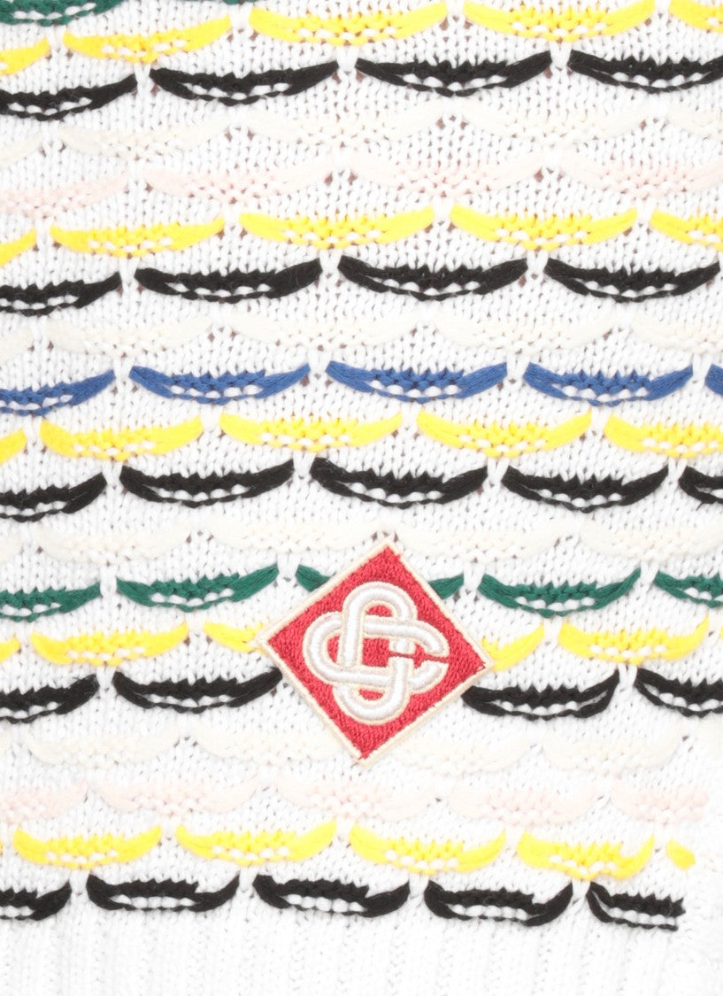 Casablanca Wool Skirt With Contrasting Detailing