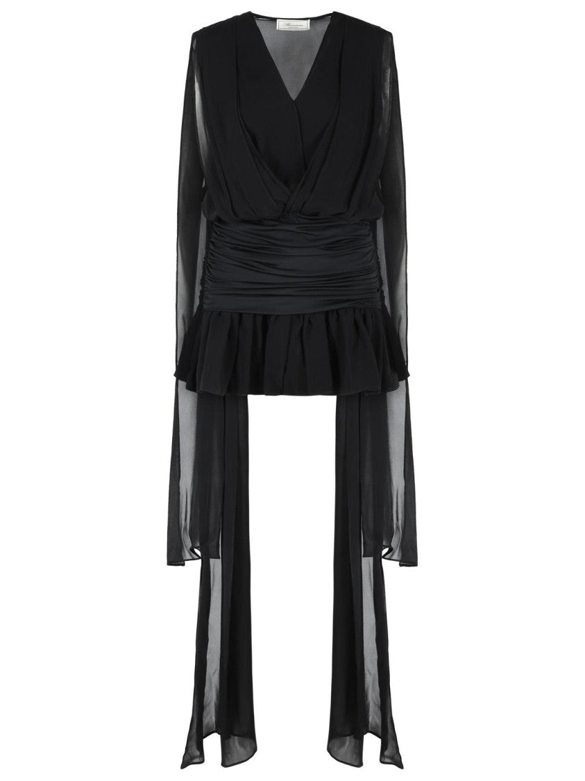 Blumarine Black Viscose Dress