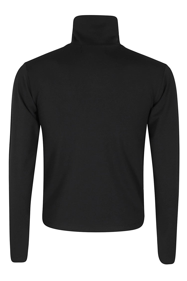 Liberal Youth Ministry Black Turtleneck Long Sleeve Top With Printed Logo