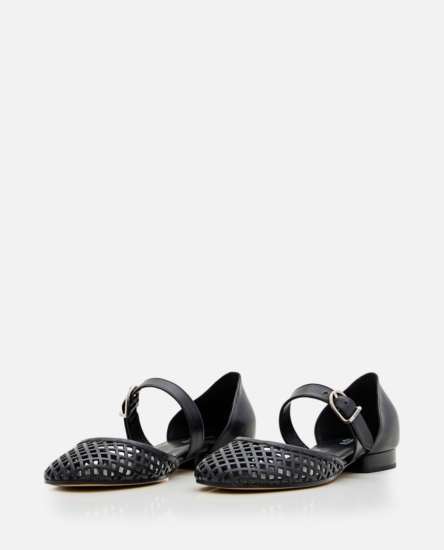 Durazzi Milano Perforated Net Ballerinas