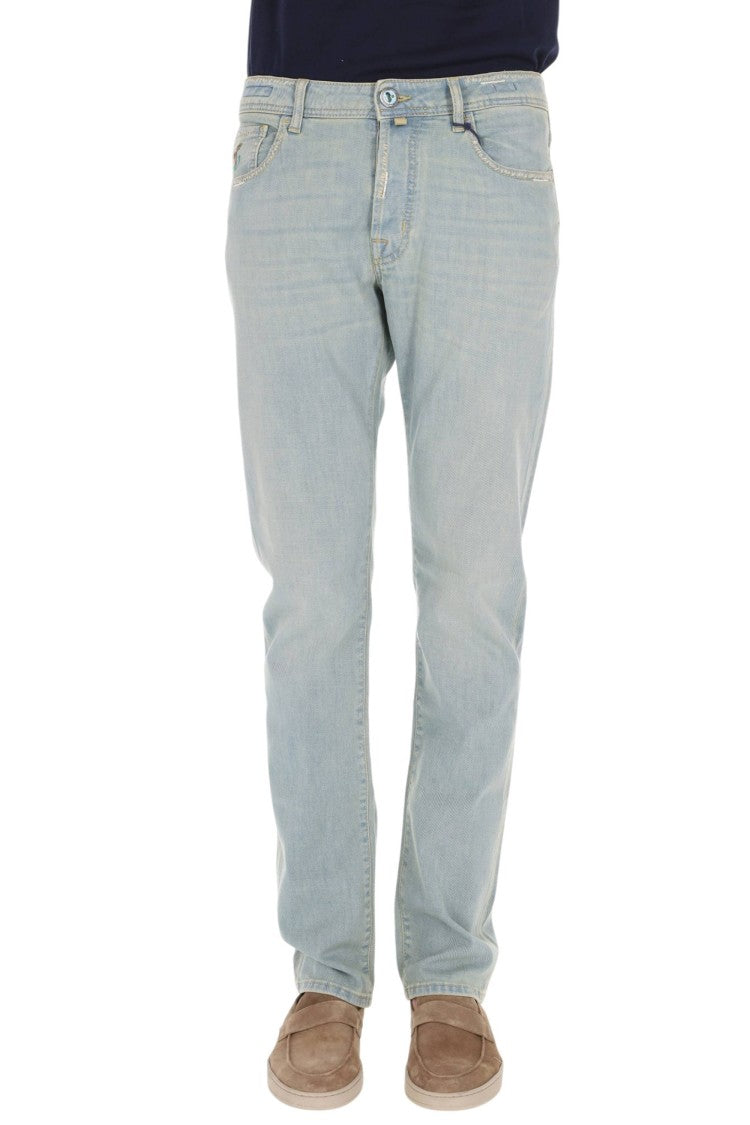 Jacob Cohen Resort Sandblasted Stretch Denim Jeans