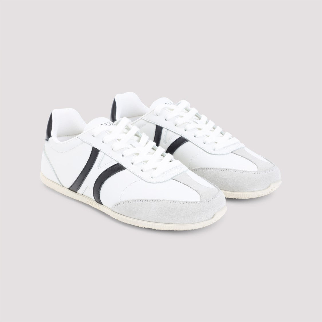 Celine Optic White Calf Leather Triomphe Sneakers