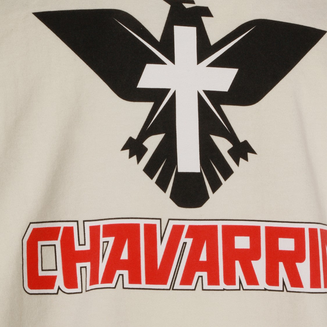 Willy Chavarria Distressed Oversized T-Shirt With Graphic Eagle Design