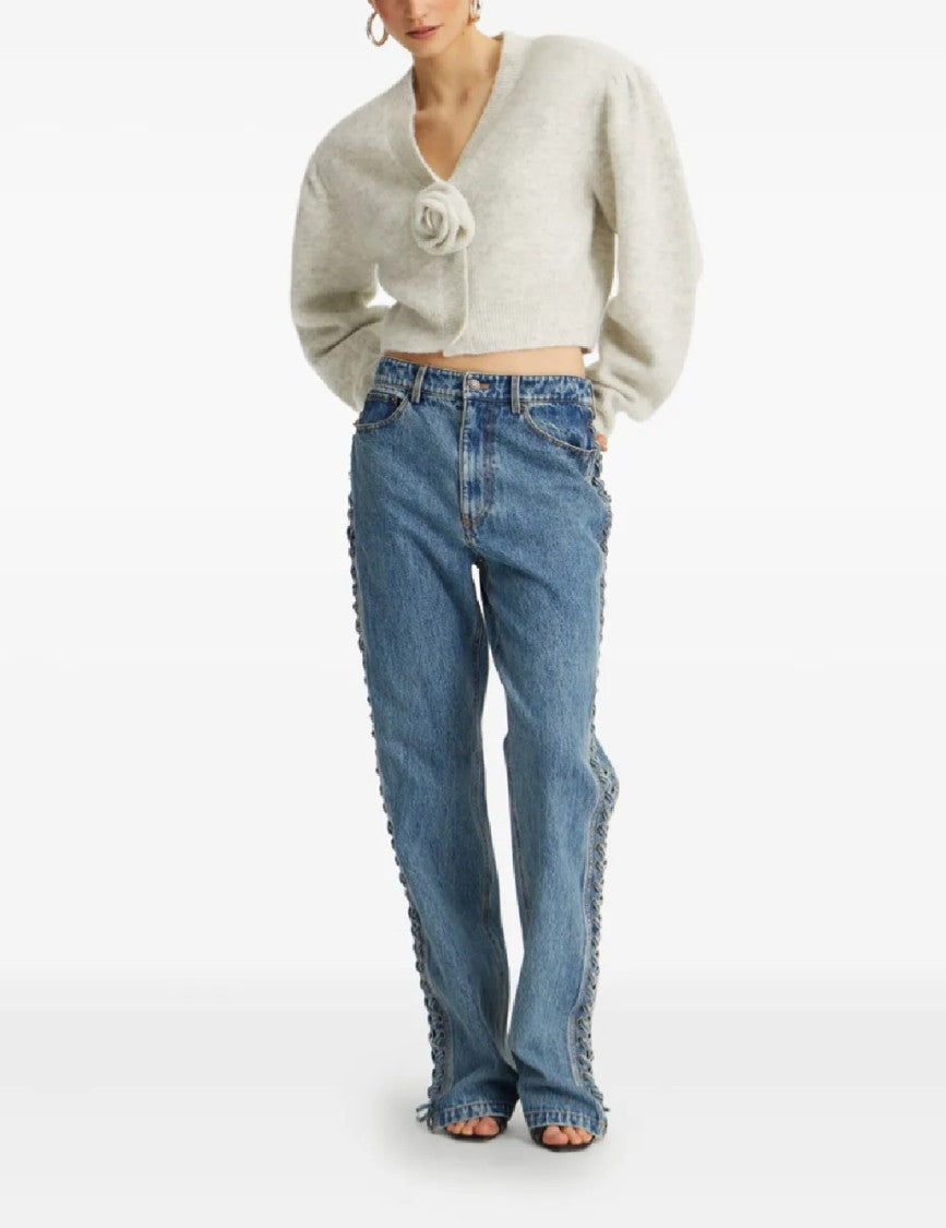 Rotate Knit Puffsleeve Cardigan