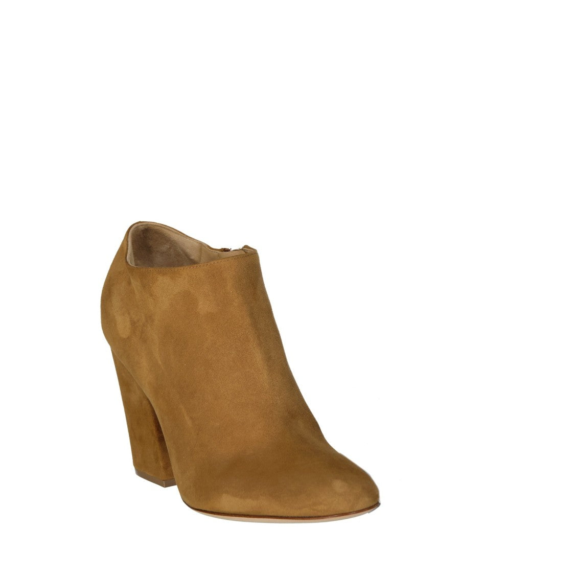 Sergio Rossi Brown Leather Boots With Modern Side Zip