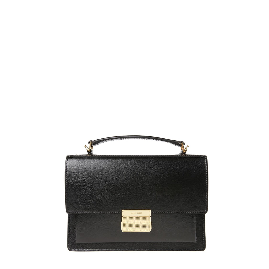 Golden Goose Structured Palmellato Leather Handbag With Gold Accents