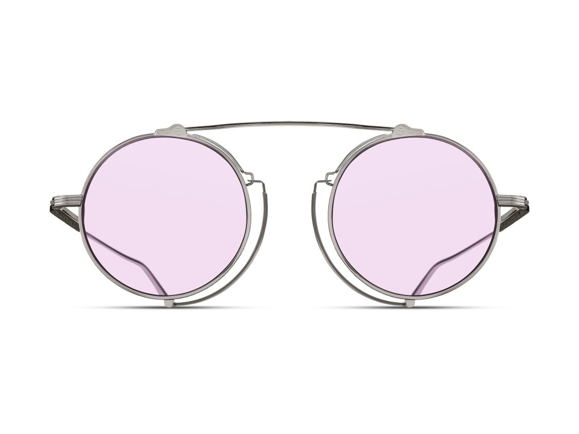 Matsuda Silver M3154 Double Bridge Round Sunglasses