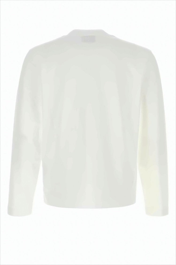 Ami Cropped Long-Sleeved Top With Embroidered Heart Detail