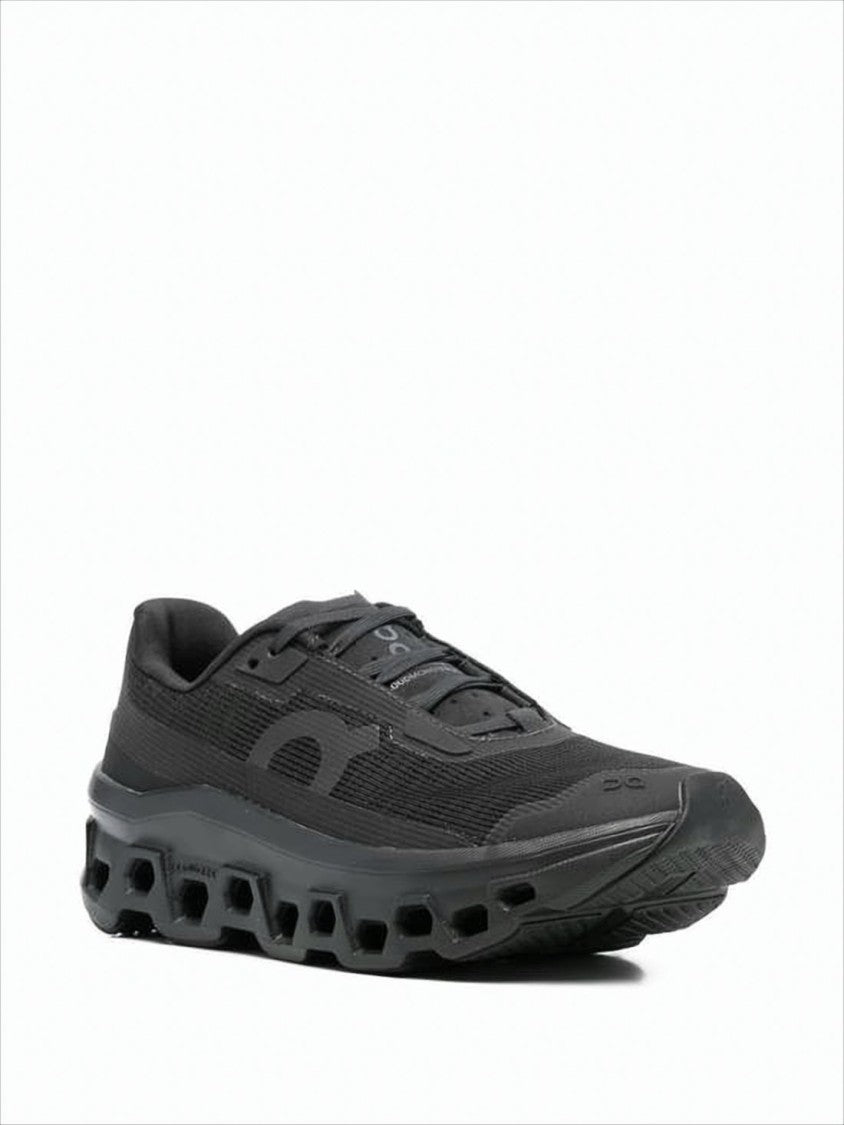 On Running Modern Black Sneakers With Hollowed-Out Sole