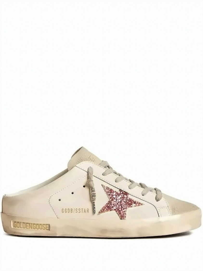 Golden Goose Slip-On Sneakers With Glittery Star Detail