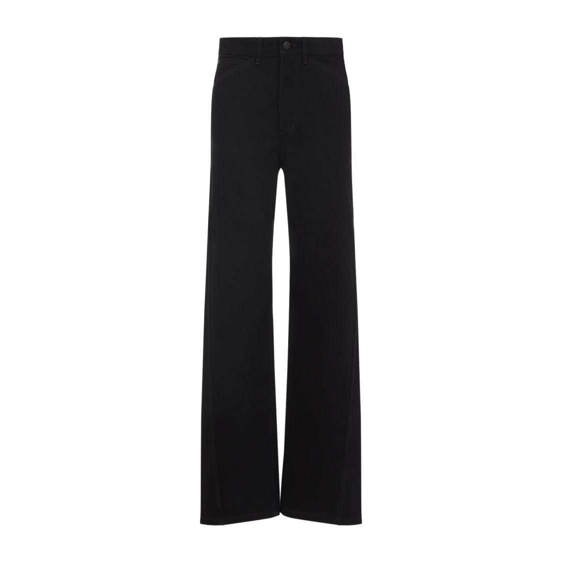 Lemaire Twisted Black Cotton Pants