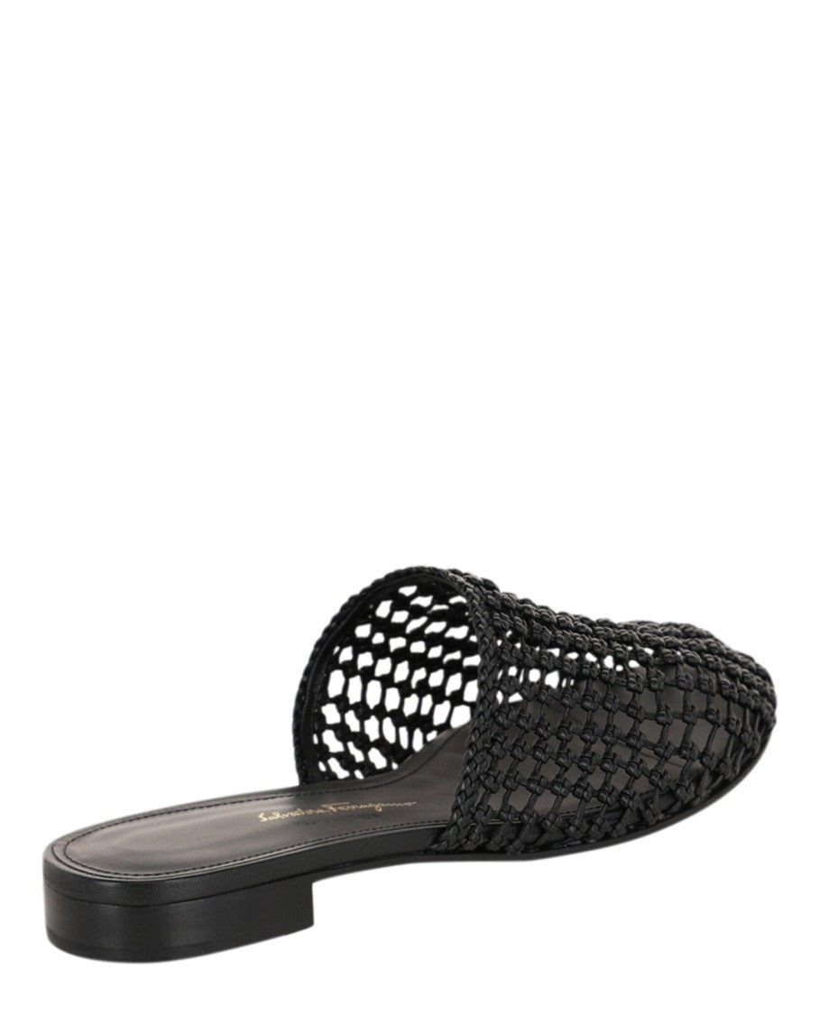 Ferragamo Ellas Leather Mules