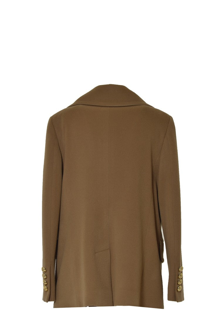 Tagliatore Camel Cashmere And Wool Blanche Coat