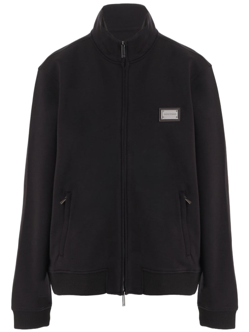 Emporio Armani Black Logo Modal Jersey Sweatshirt