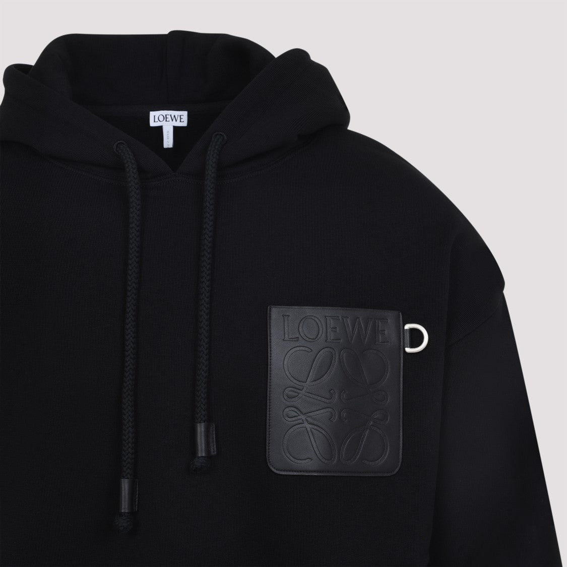 Loewe Relaxed Fit Black Cotton Hoodie