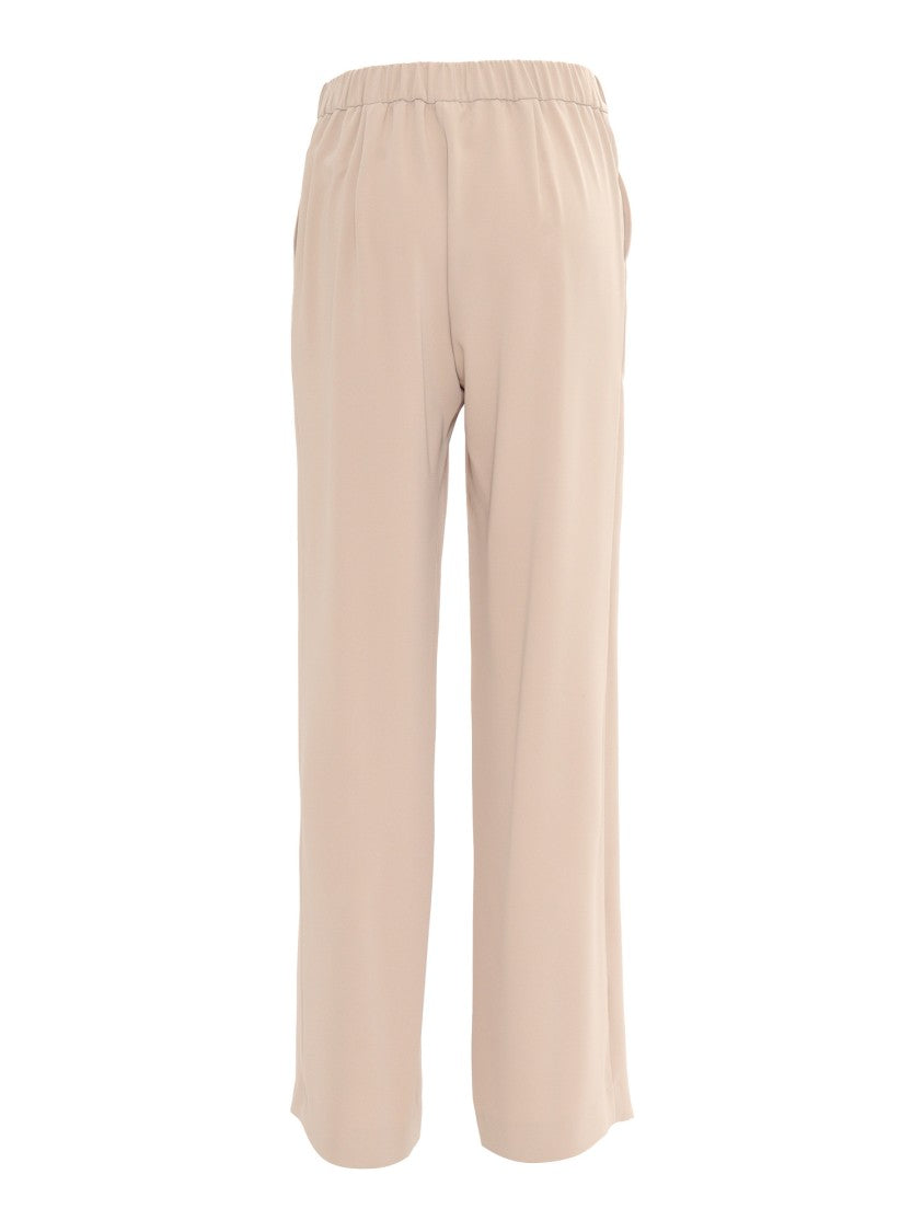 P.A.R.O.S.H. Straight-Leg Trousers With Elastic Waistband And Minimalist Design