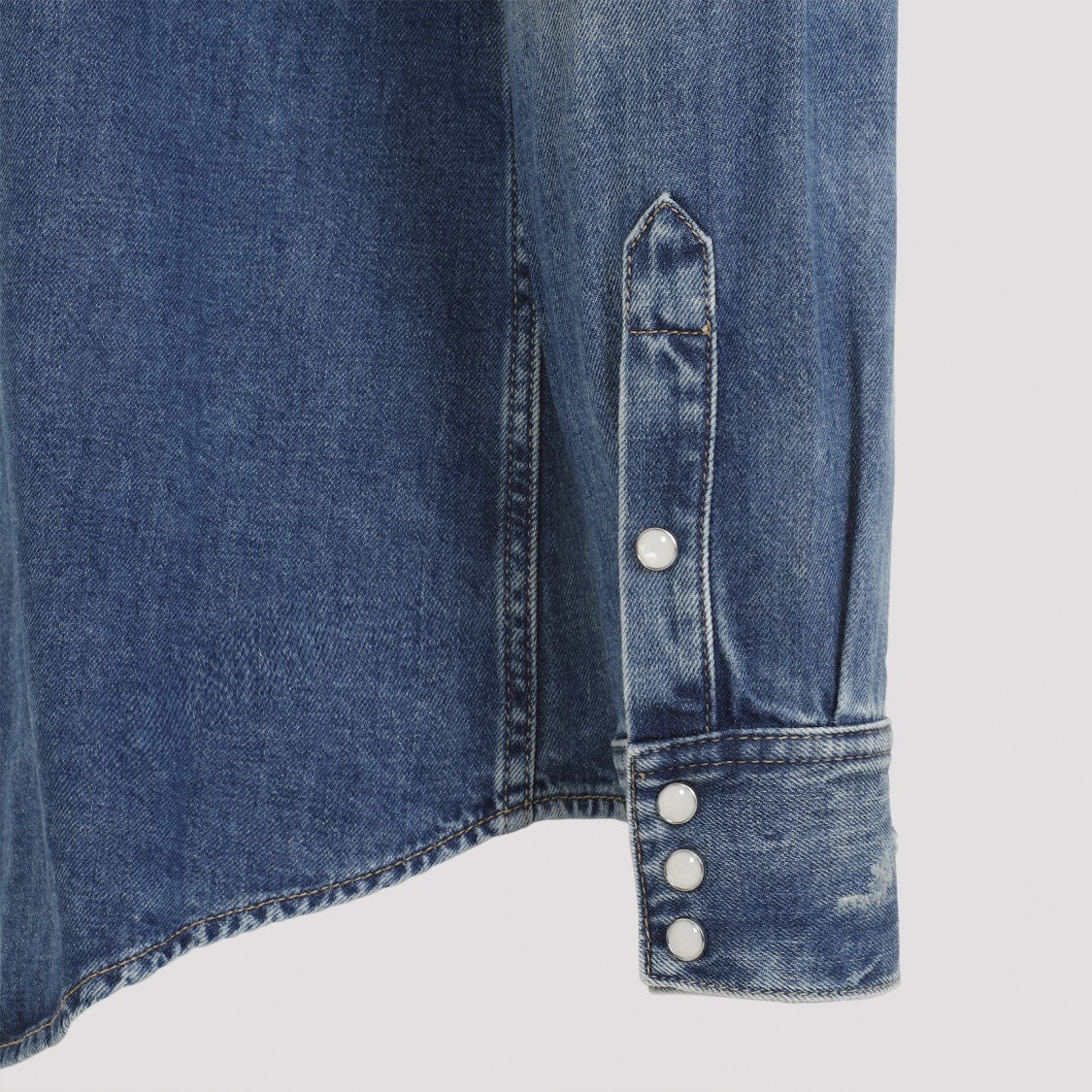 Givenchy Blue Cotton Denim Shirt