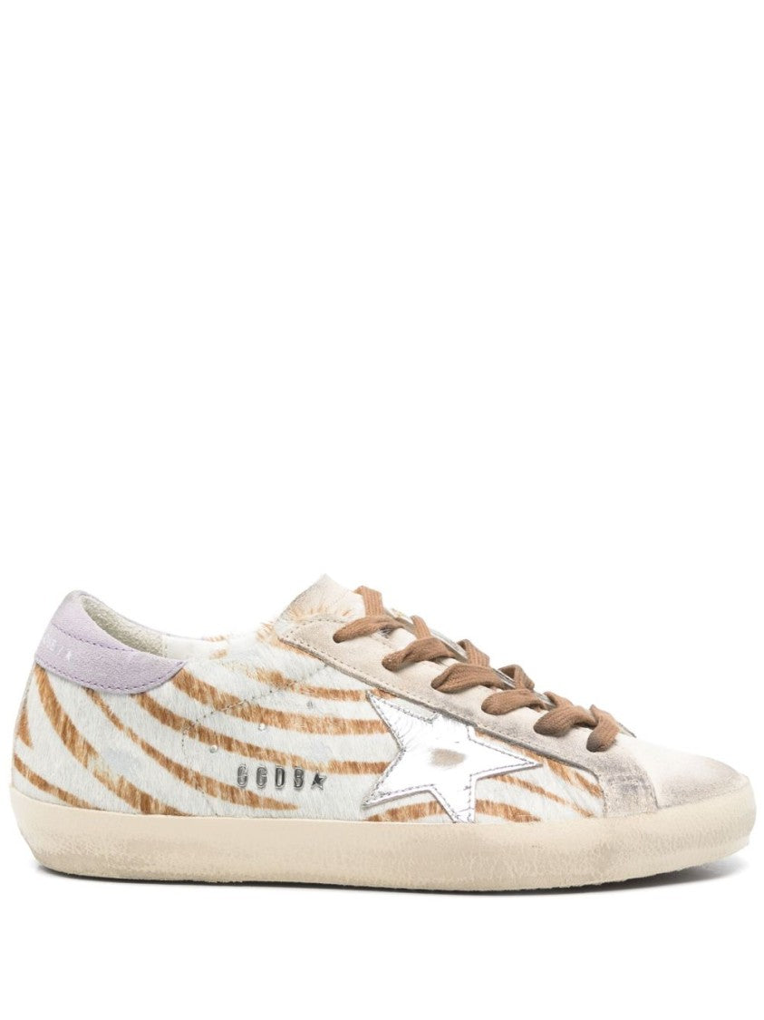 Golden Goose Super-Star Zebra Horsy Upper Suede Toe