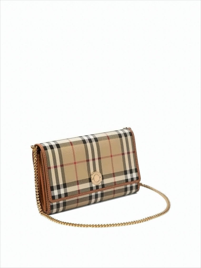 Burberry Rectangular Checkered Crossbody Bag