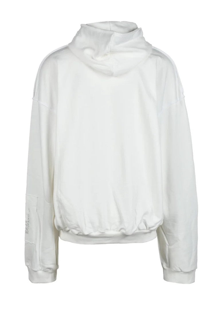 Takeshy Kurosawa White Cropped Cotton Sweatshirt