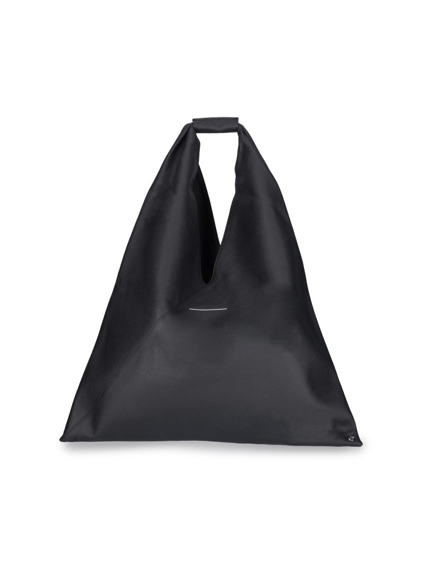 Mm6 By Maison Margiela "Japanese" Tote Bag, In Black Calfskin