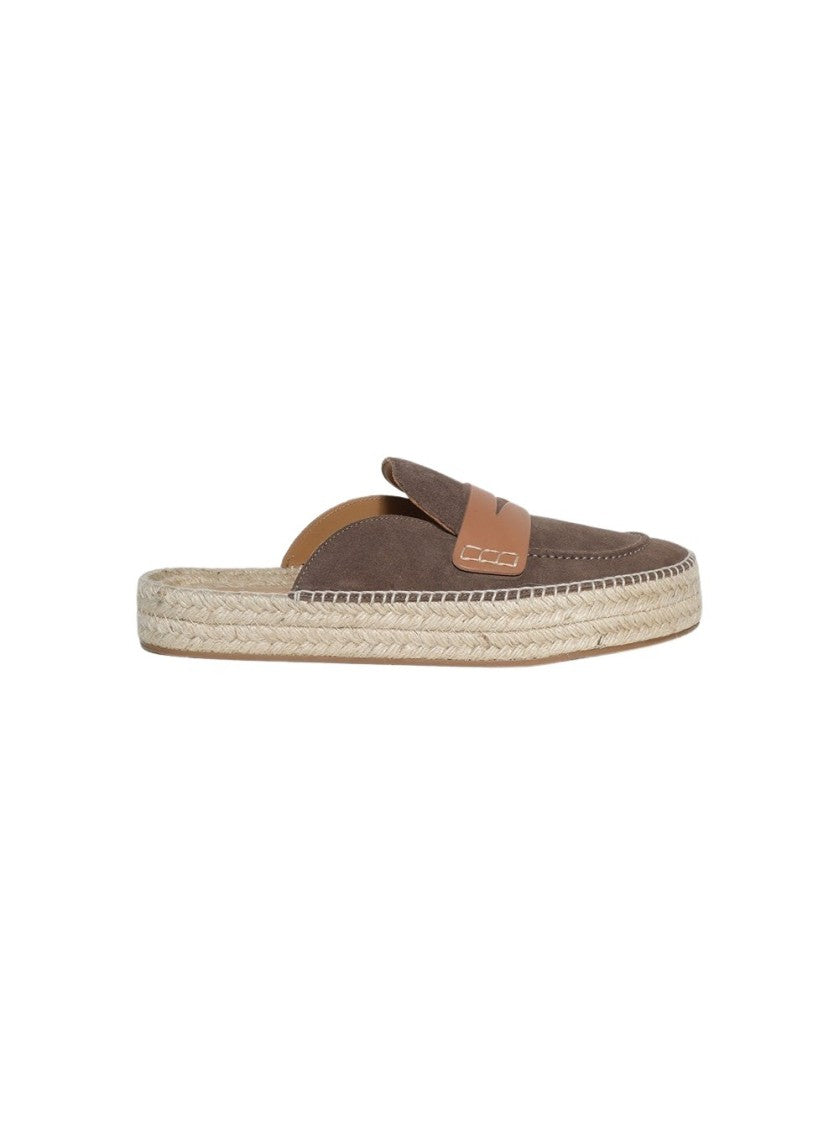 J. W. Anderson Espadrille Loafer Mules Taupe