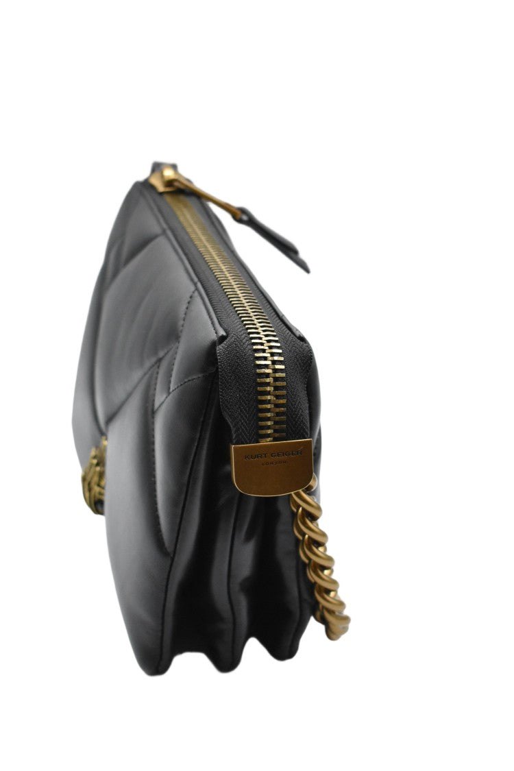 Kurt Geiger Quilted Black Puff 3 Handbag