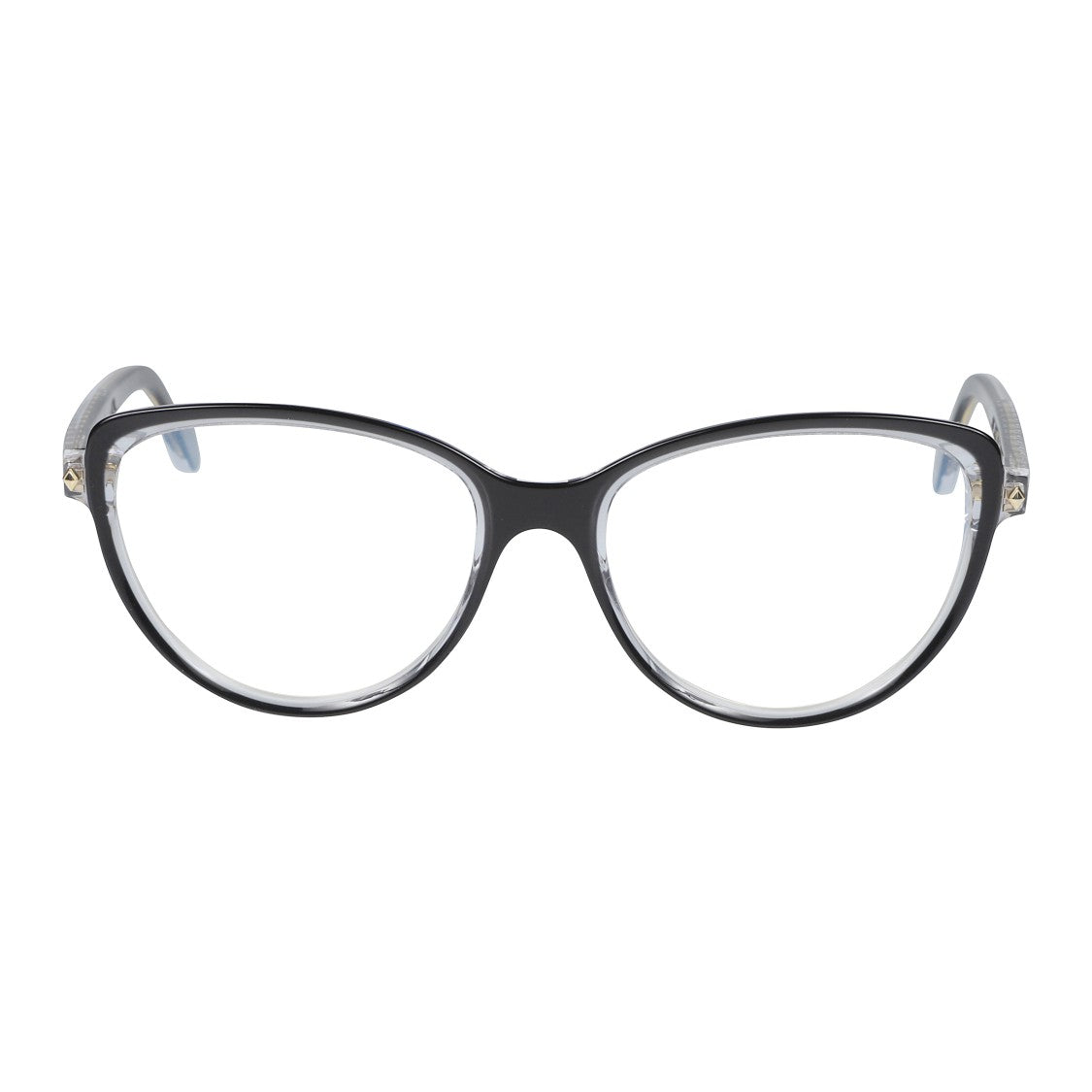 Kador Melany Glamour-V Gradient Cat-Eye Frame Eyeglasses With Gold Accents