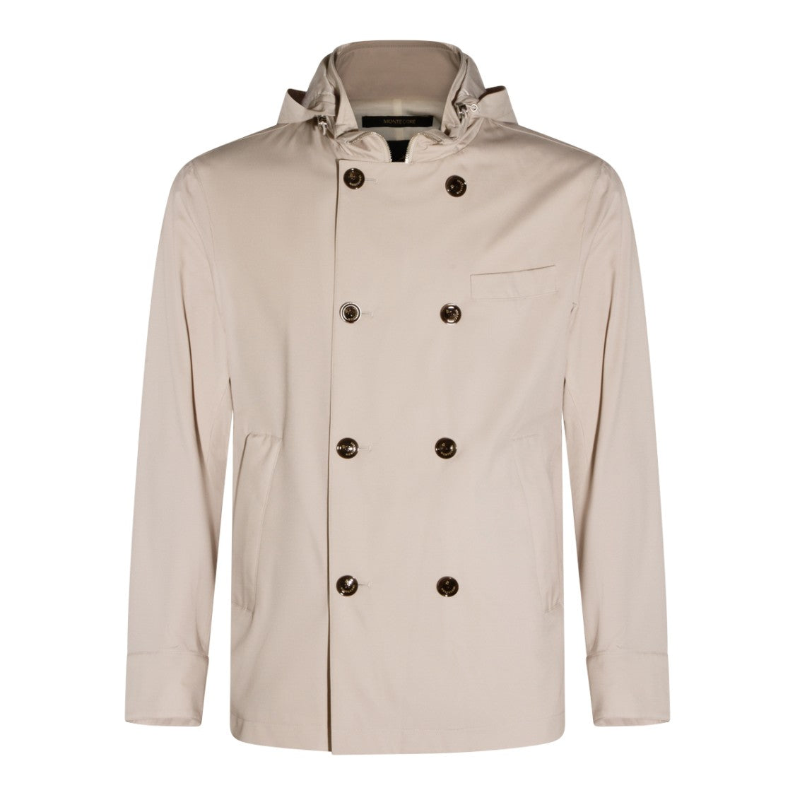Montecore Double-Breasted Men's Coat With Hood