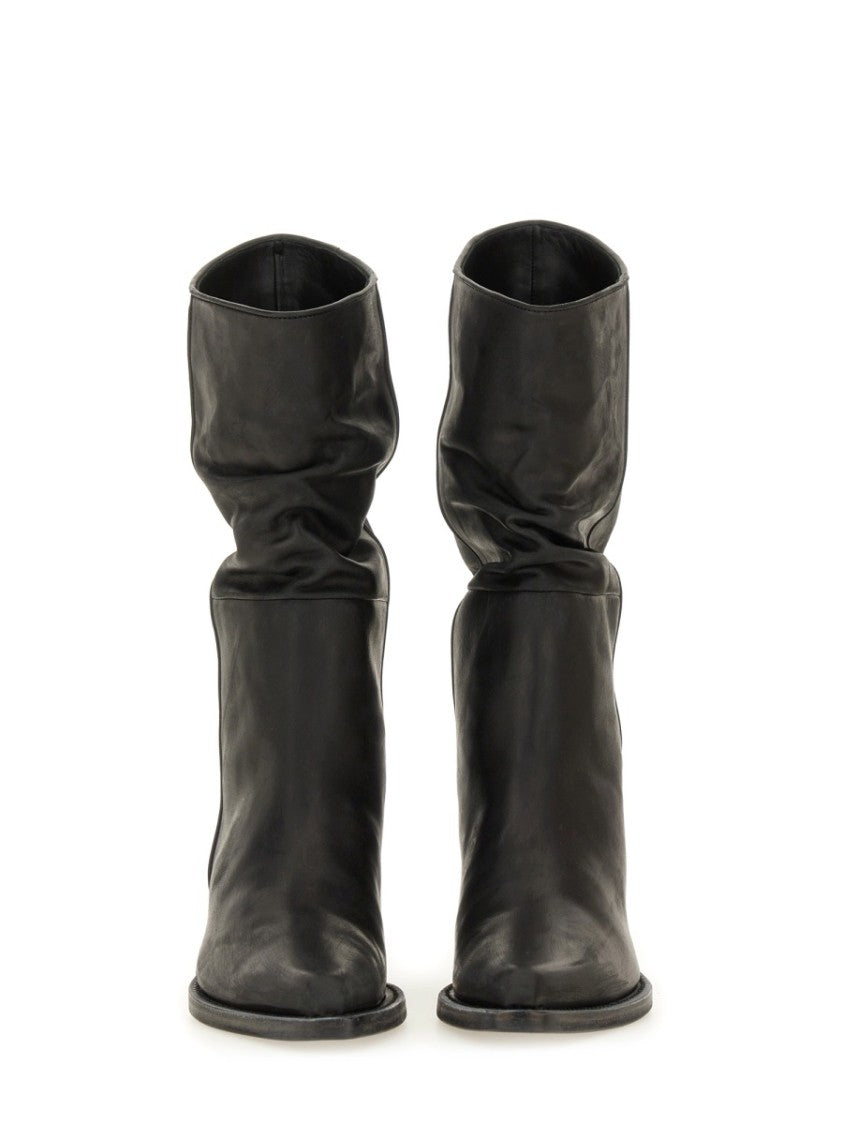 Khaite Clive Smooth Calf Leather Pointed Toe Boots