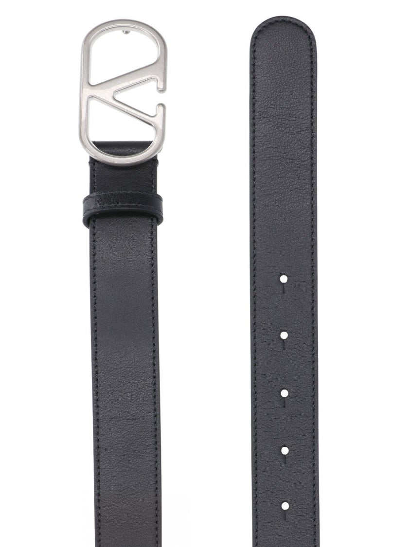 Valentino Garavani "Vlogo Signature" Belt – Black
