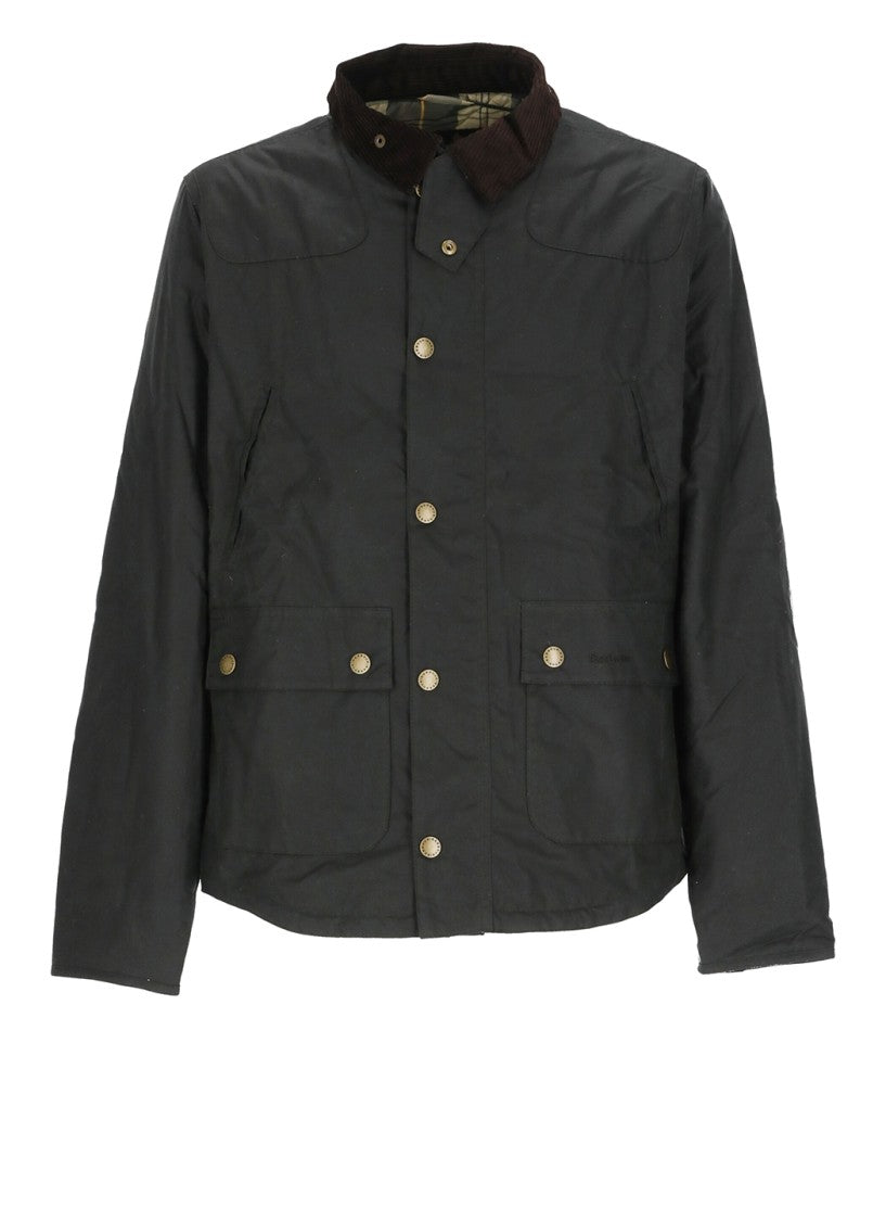 Barbour Greeb Waxed Cotton Quilted Jacket