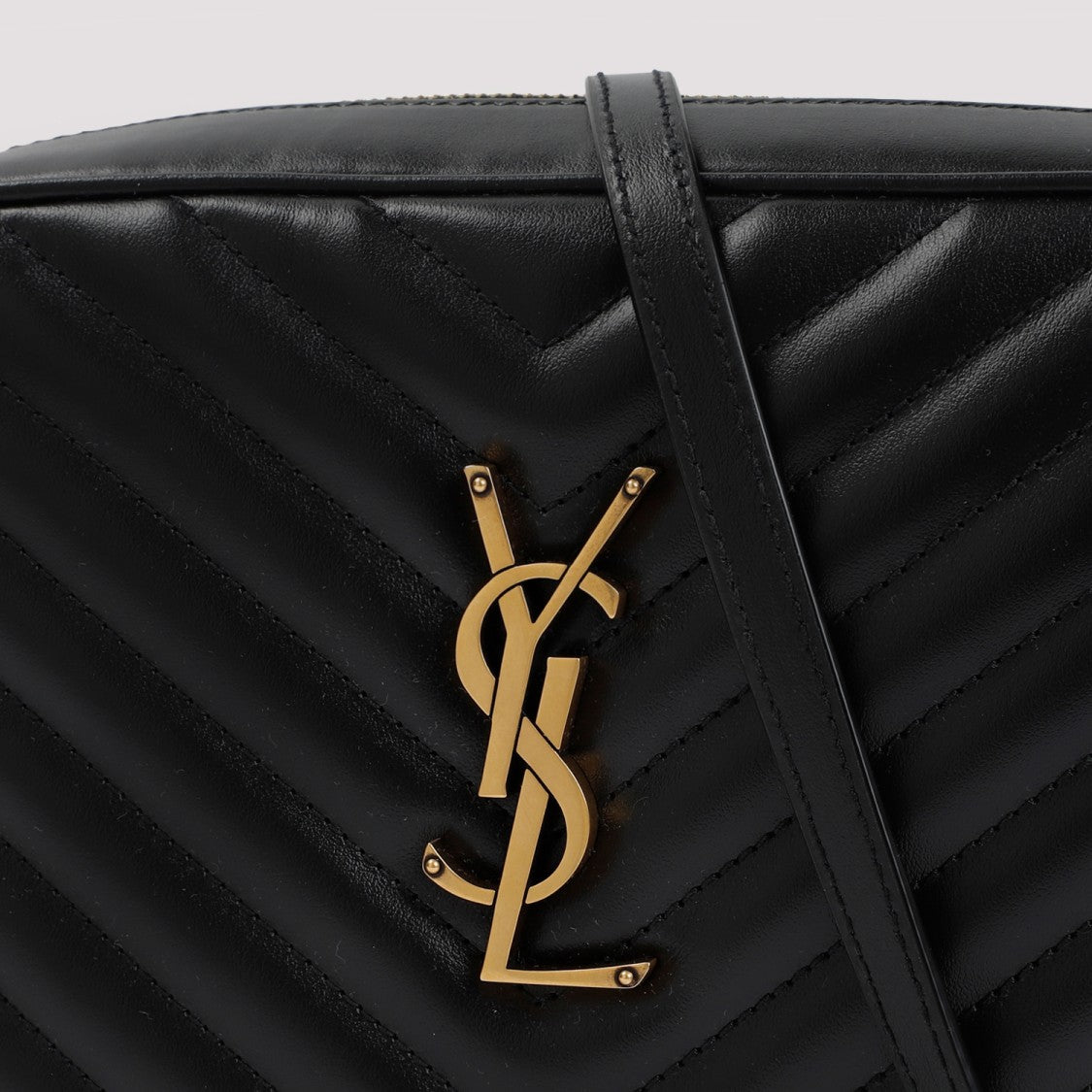Saint Laurent Black Calf Leather Lou Bag