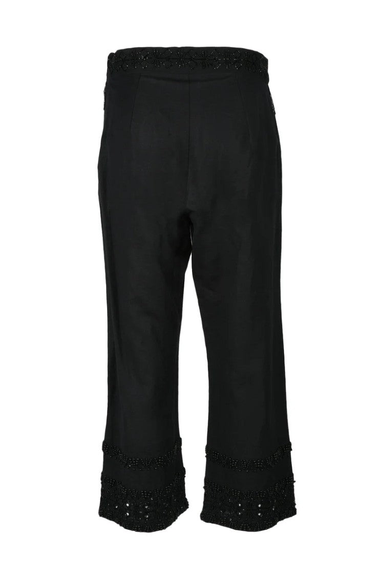 Twin-Set High Waist Black Trousers
