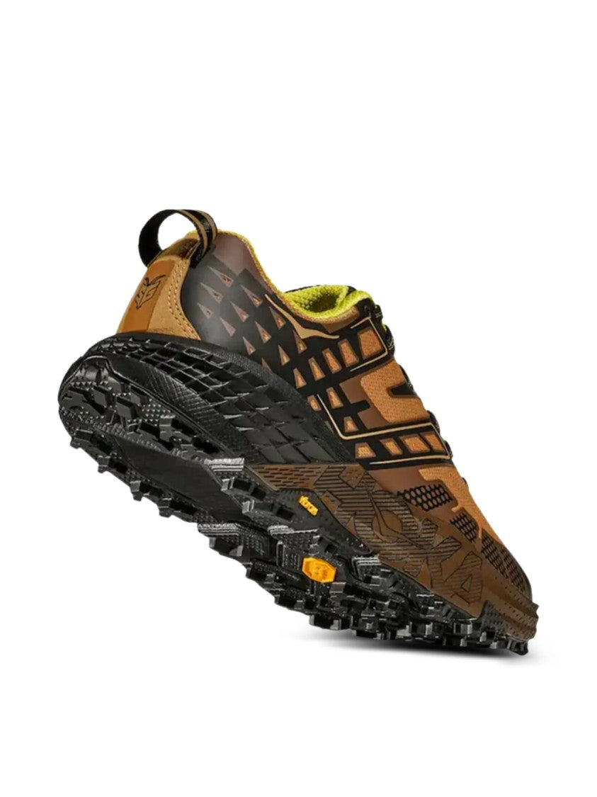 Hoka Dark Chocolate Speedgoat 2 Textile Rugged Sneakers
