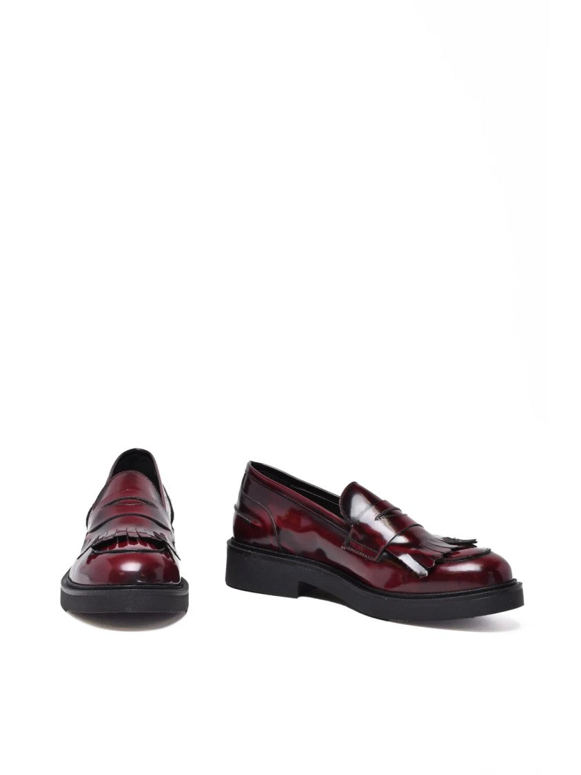 Gianluca Giordano Red Rubber Fringe Loafers