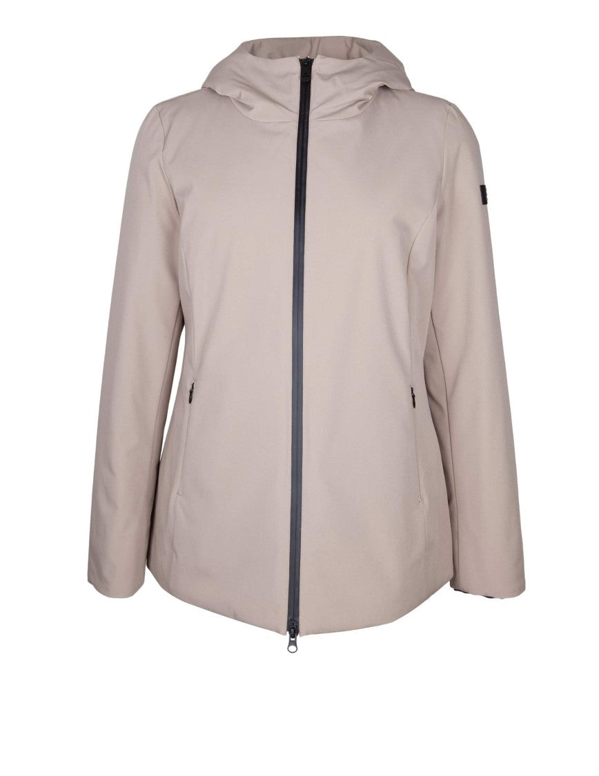 Peuterey Bi-Stretch Nylon Jacket With Jersey Lining And Fixed Hood