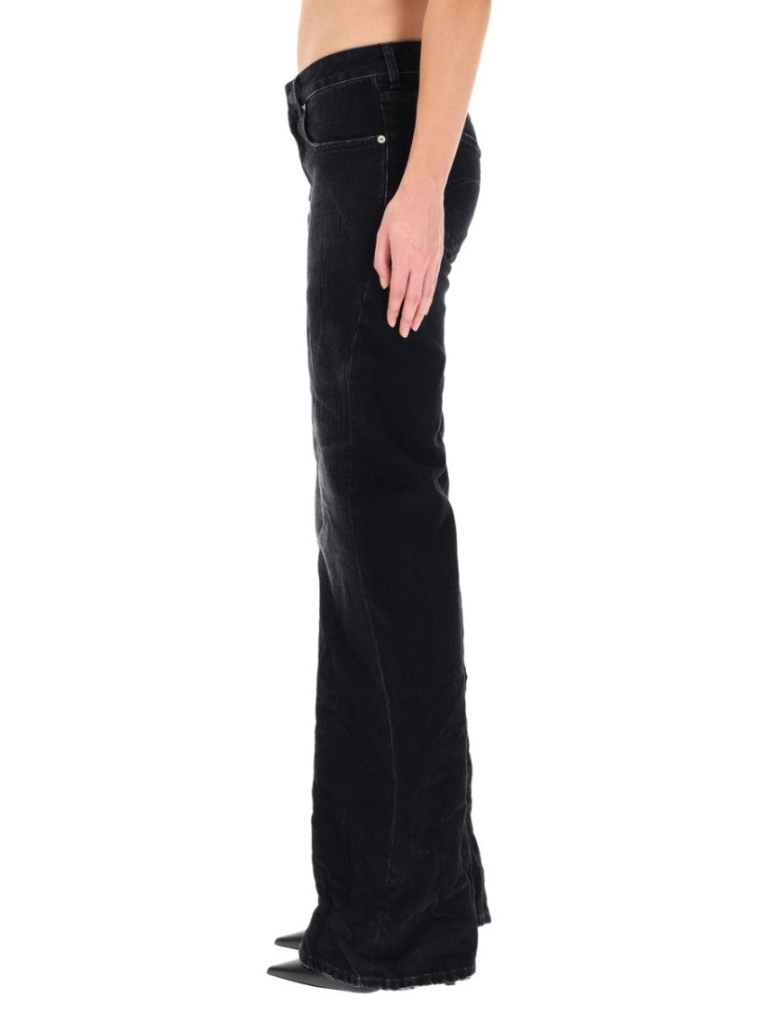 Balenciaga Cotton Flared Wide-Leg Jeans