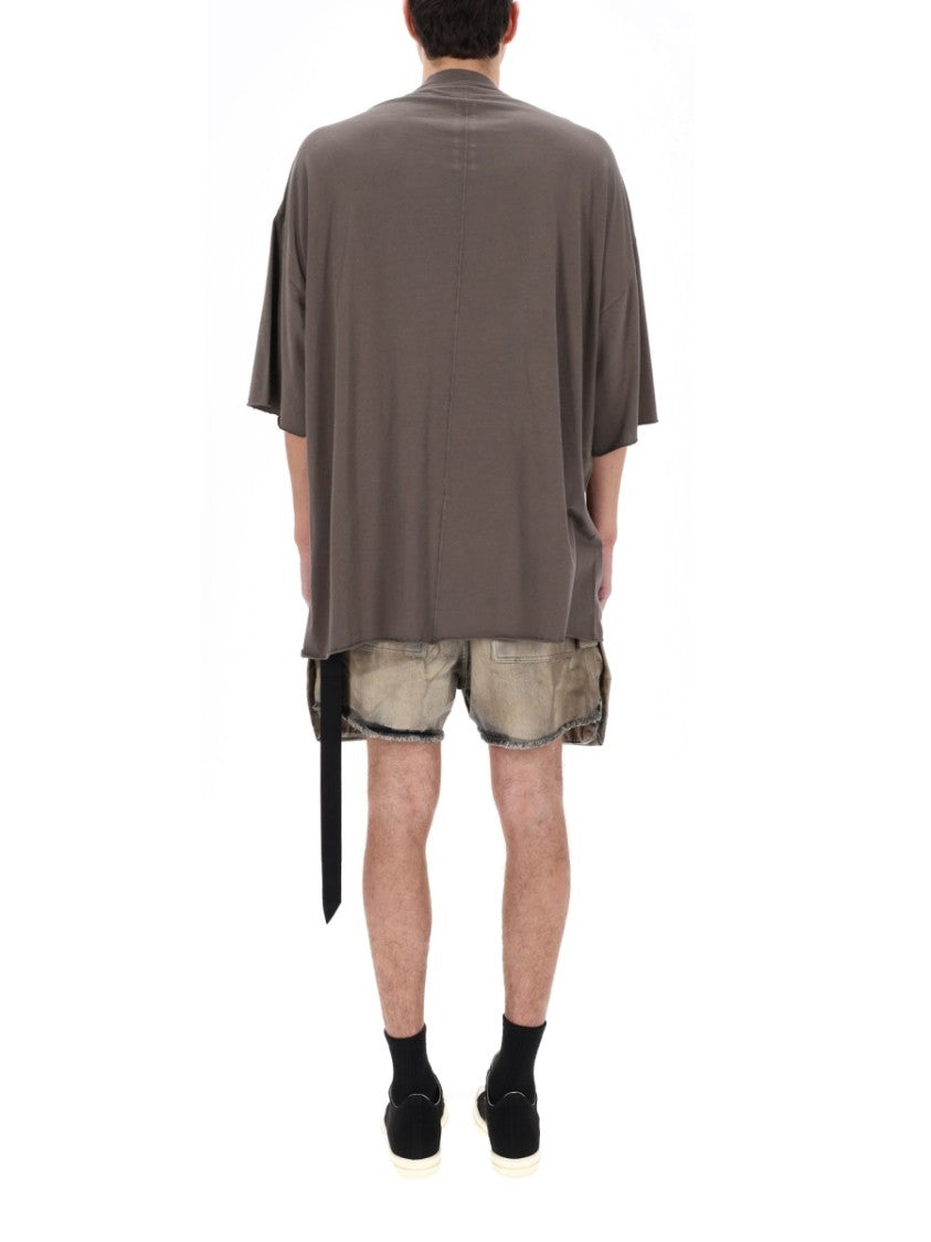Drkshdw By Rick Owens Tommy T Muted Taupe Oversized T-Shirt