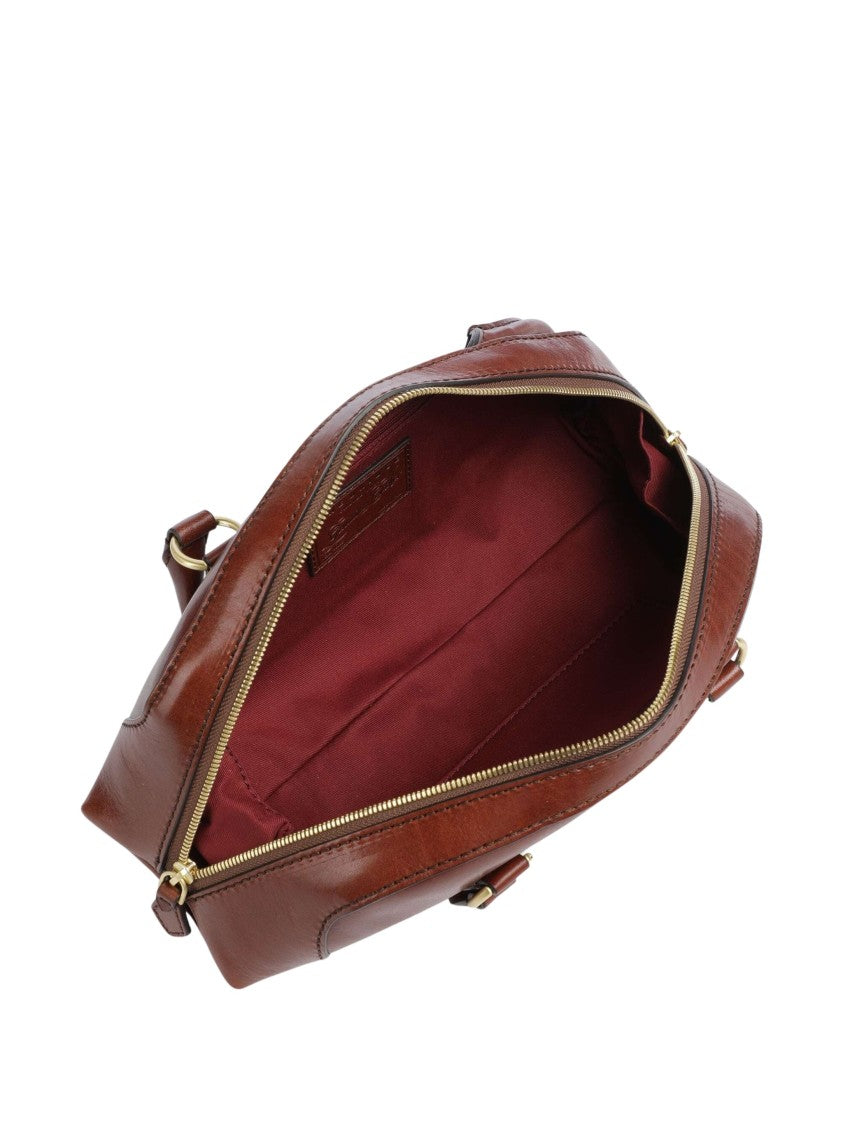 The Bridge Sleek Elongated Handbag In Fine Grain Calf Leather