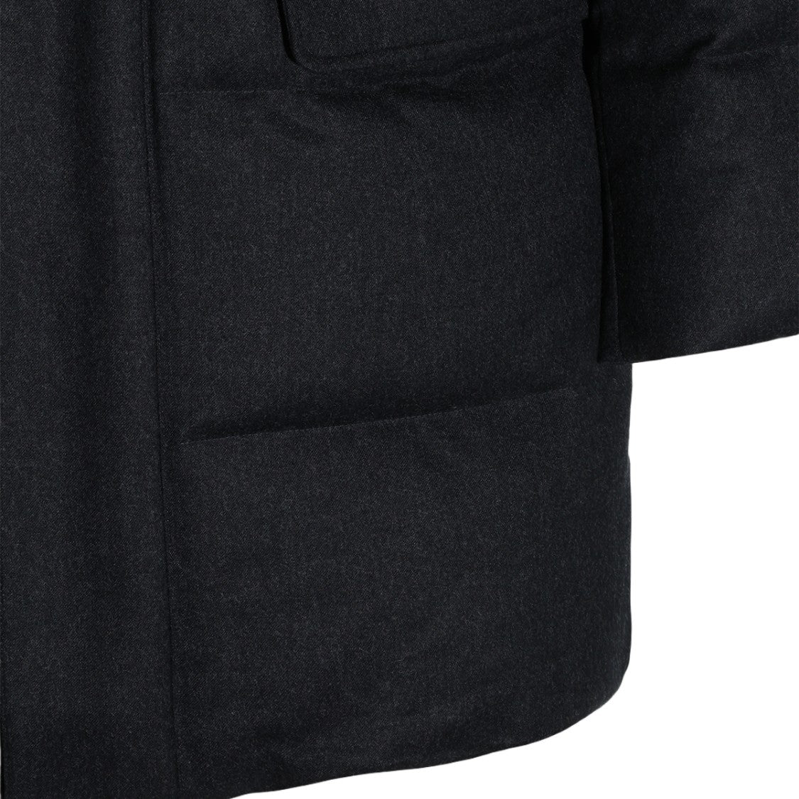 Montecore Black Padded High Collar Coat