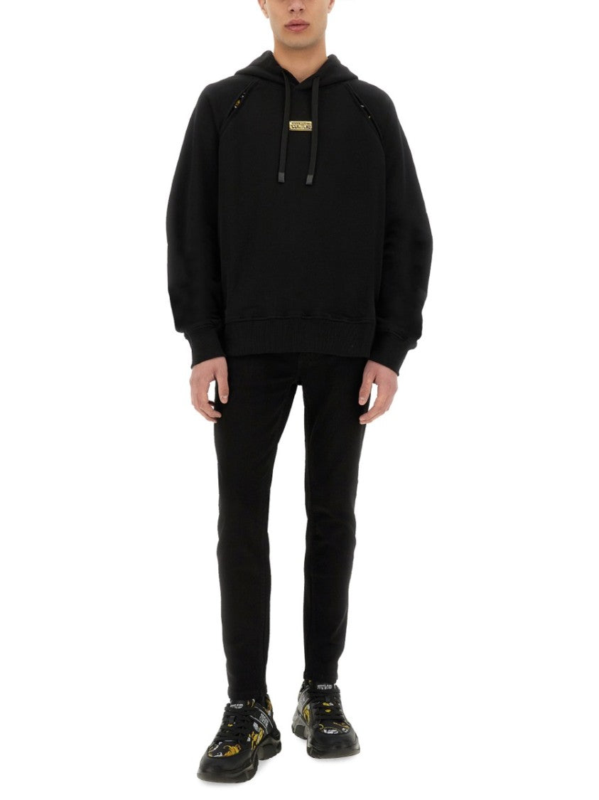 Versace Jeans Couture Relaxed Fit Black Hoodie