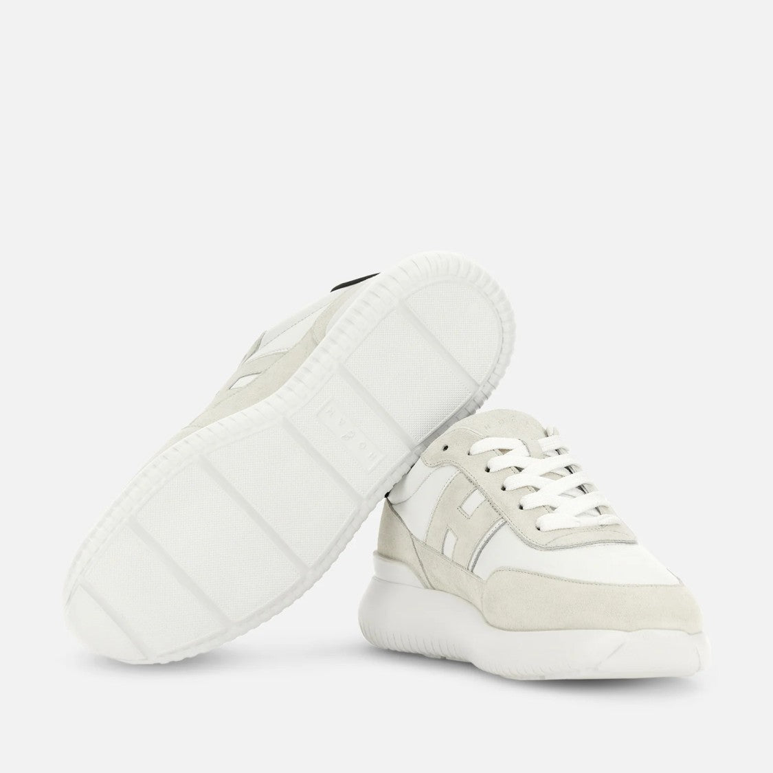 Hogan H709 Allacciato H Banda Sneakers In White