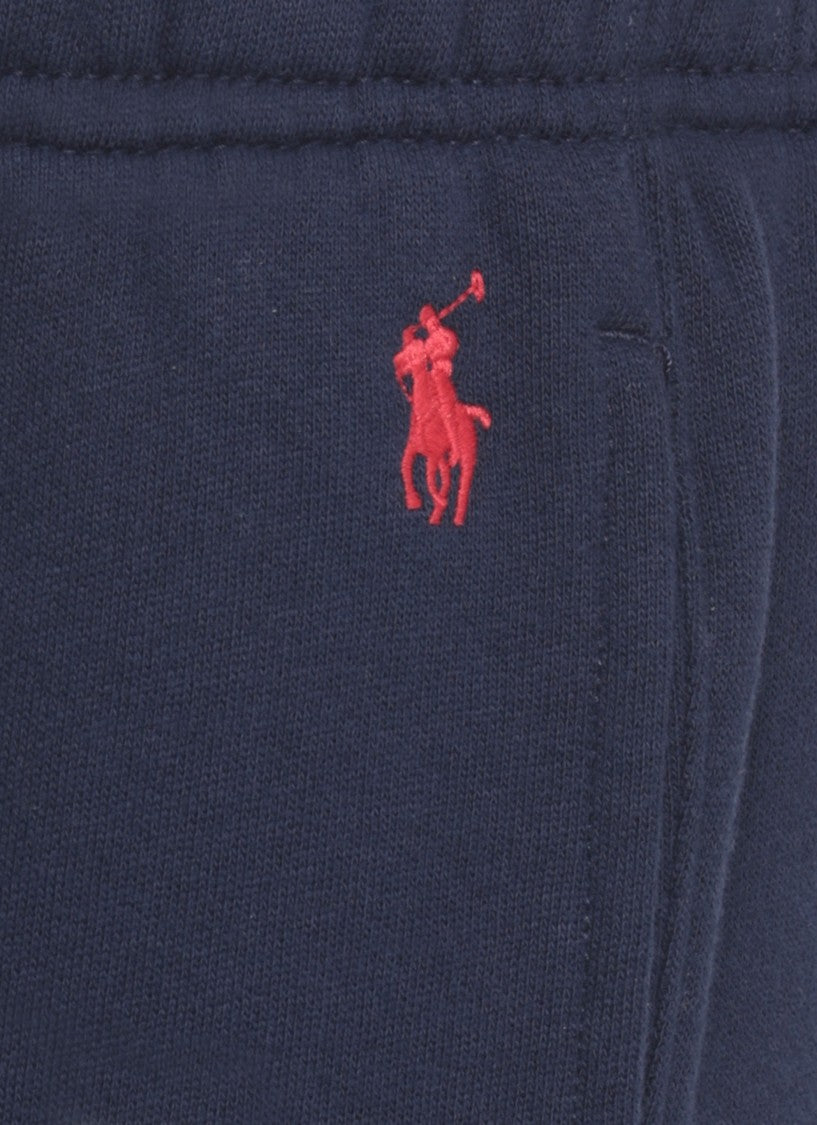 Polo Ralph Lauren Relaxed-Fit Blue Cotton Pants With Iconic Pony Emblem