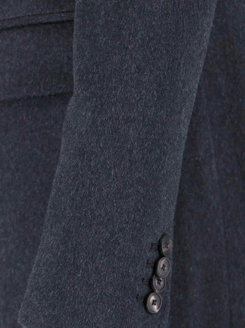 Tagliatore Long Tailored Jacket With Notched Lapel