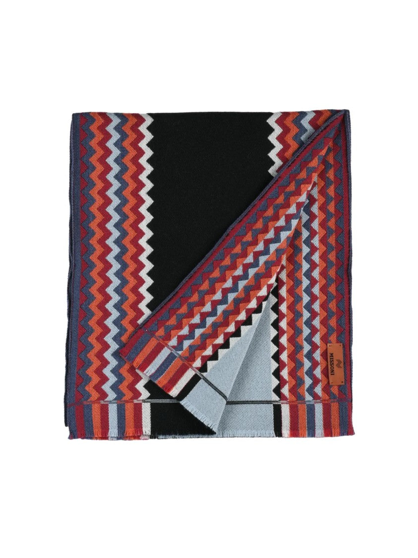 Missoni Missoni Wool Scarf - Black/Grey