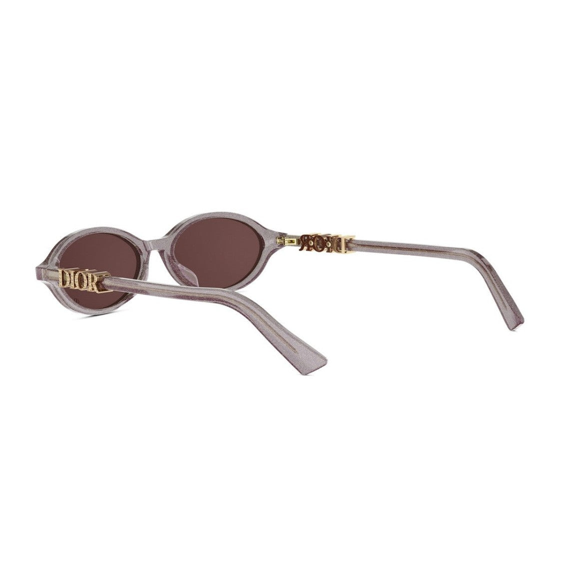 Dior Violet Glitter Diortreasure R1i Acetate Oval Sunglasses